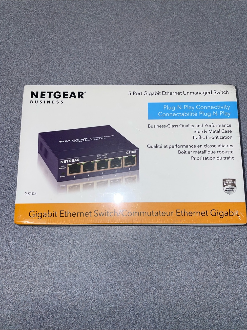 NETGEAR Business 5-Port Gigabit Unmanaged Switch  New in Box